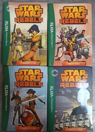Lot de 4 livres bibliothèque verte Star Wars Rebels - cds75