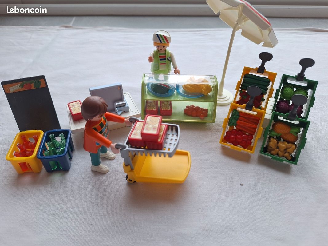 Playmobil 3202 Commerce Épicerie complet + notice – très bon éta (image 2)