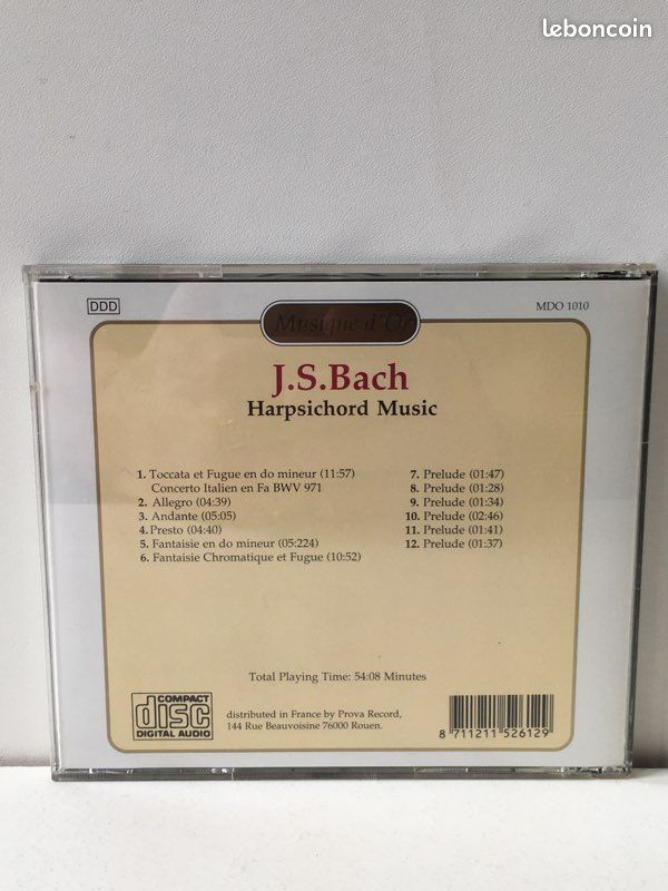 Cd j.s,bach - harpsichord music (image 2)