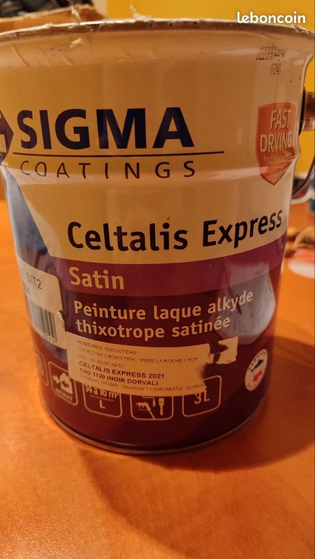 Peinture acrylique 3L menuiserie noire (image 1)