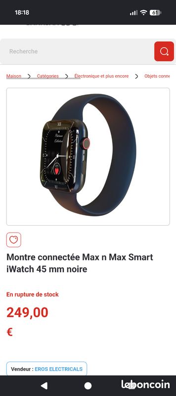 Montre connectée Max & Max neuve (image 3)
