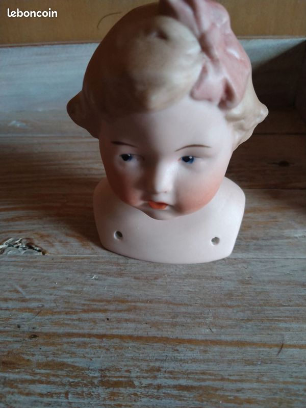 SUPERBE REPRODUCTION TÊTE de poupée ancienne Jumeau EUR 99,00 - PicClick FR