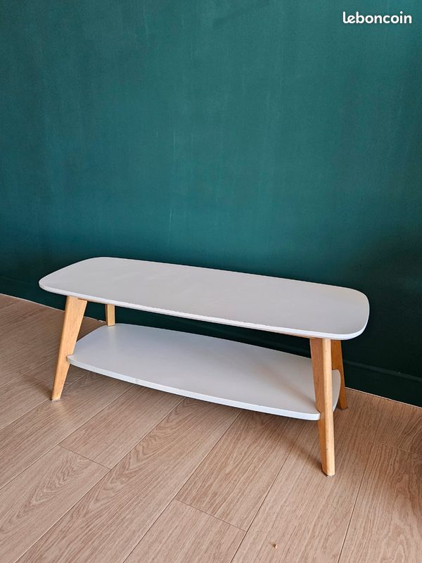 Table basse / banc blanc (image 1)