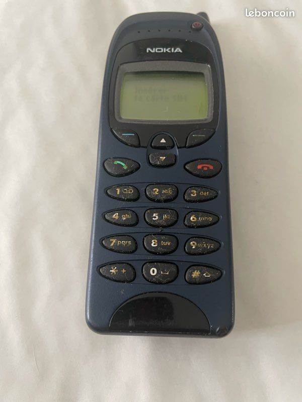 Téléphone Portable Nokia 6150 - Débloqué, Fonctionnel, Bleu, Excellent état D'occasion