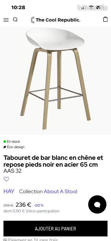 Tabouret haut (image 3)