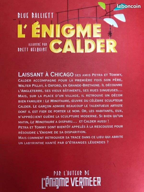 Livre l énigme Calder de blue balliett (image 2)