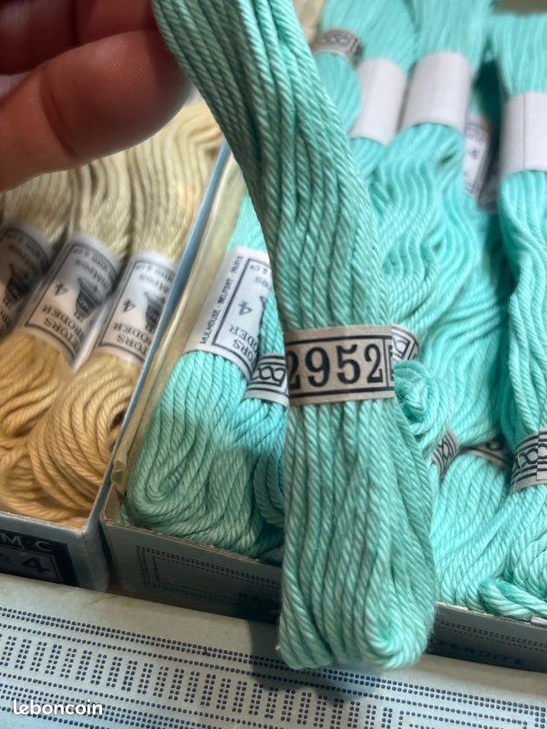 18 Dmc fil à broder coton avec boîte d’origine (image 4)
