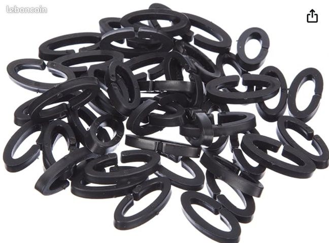20 Protections flottantes pour bassin, etang ou aquarium– Dispositif Anti-héron ou oiseau ou rapace en Plastique avec Clips de Fixation type toile araignée (image 5)