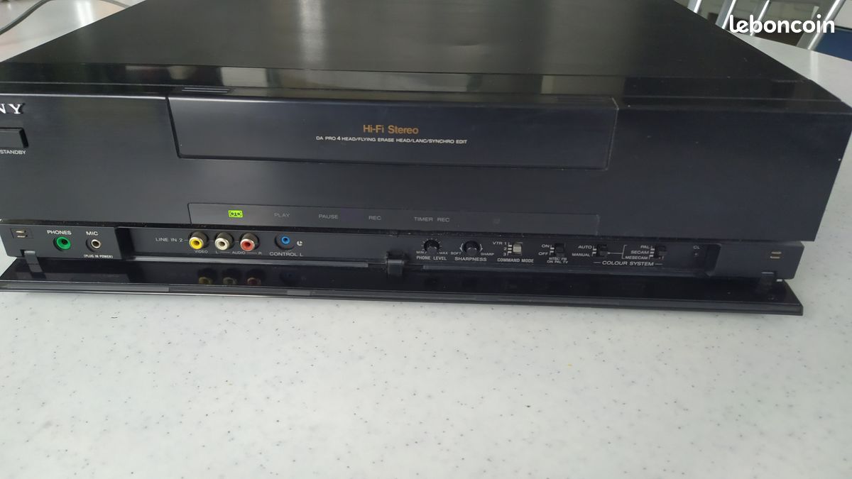 Magnetoscope Sony Slv-se720 6 Tetes Hifi Stereo Lecteur Enregistreur K7 Cassette Video Vhs Vcr Telecommande