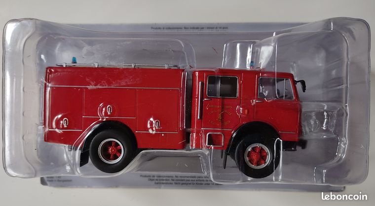 Camion échelle Sapeurs-pompiers Hachette N°022 – Échelle 1/43 – Neuf Sous Blister