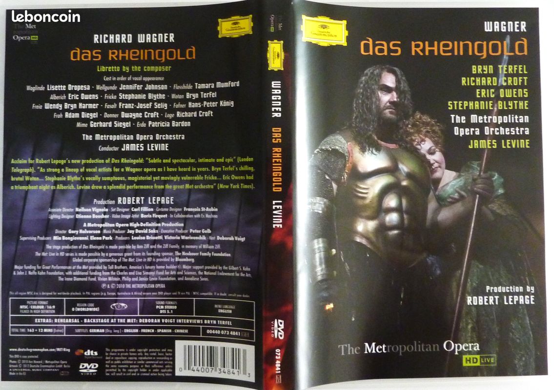 Coffret 8 DVD : Intégrale du Ring de WAGNER au MET de New York / Robert Lepage / James Levine, Fabio Luisi / Jonas Kaufmann, Bryn Terfel, Deborah Voigt, Jay Hunter Morris / Deutsche Grammophon (image 7)
