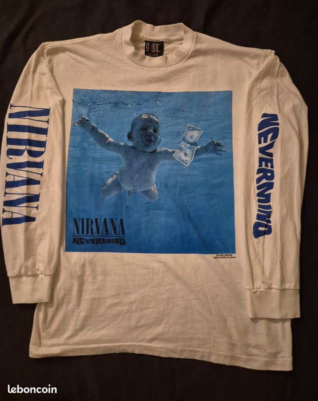 Sweat shirt Nirvana ( Années 90's ) Vintage Grunge Metal Metallic