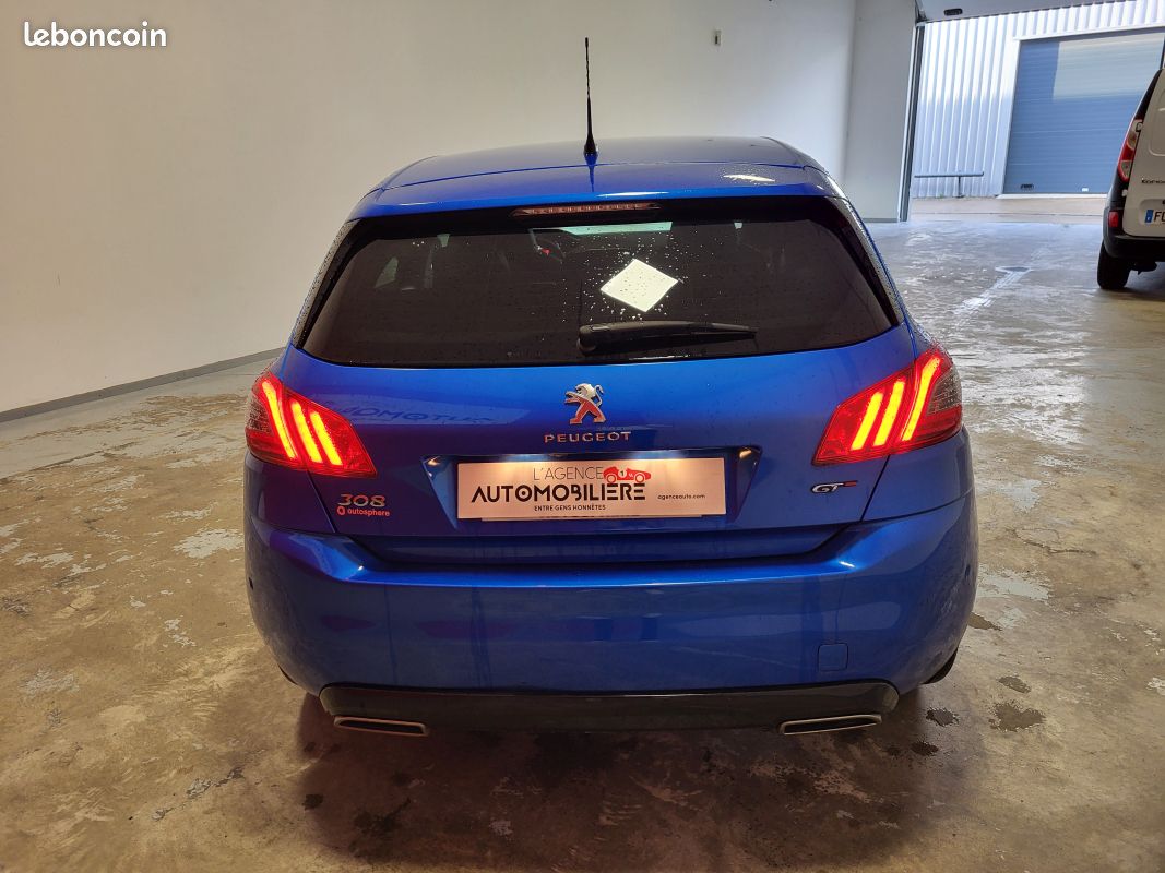 Peugeot 308 peugeot 308 ii 130 s&s gt eat8 - bleu vertigo - distribution ok mars 2026 (image 6)