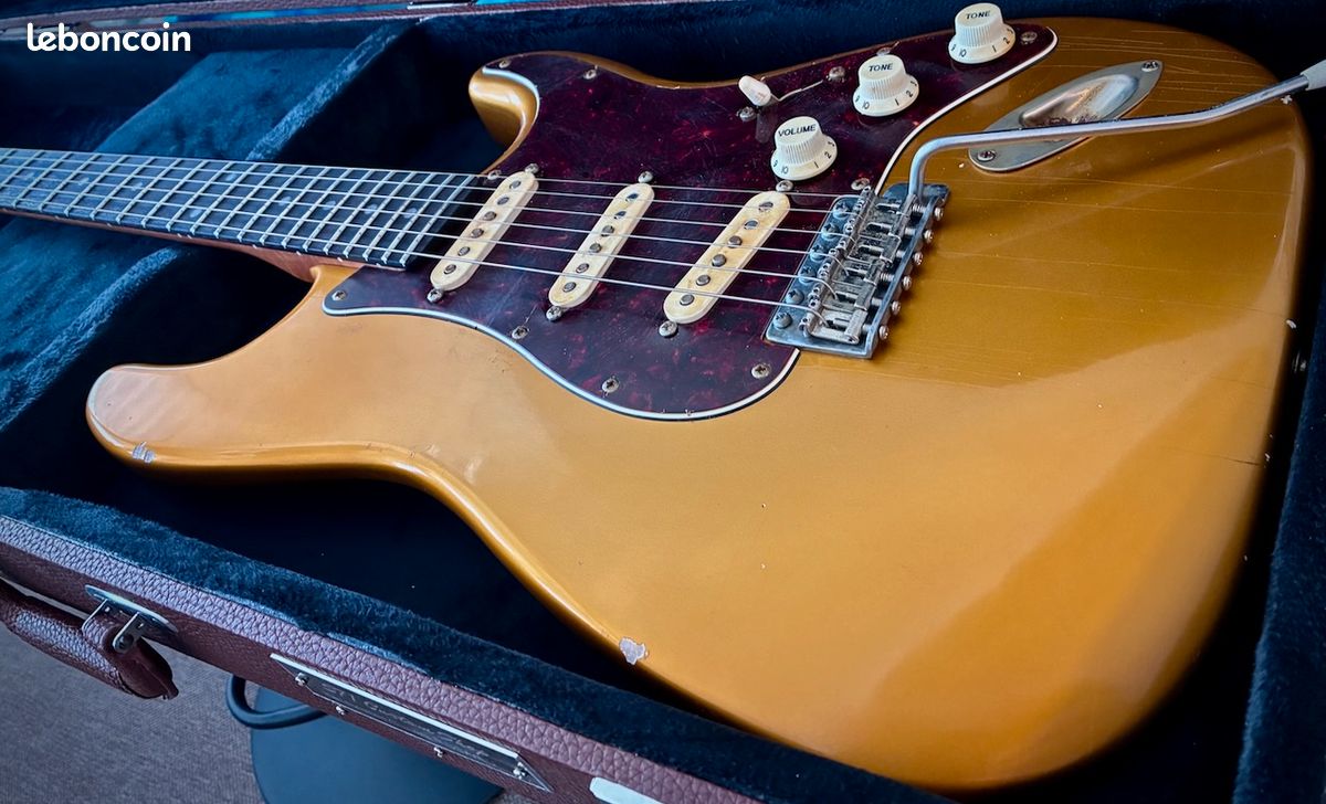 S71 Custom « Nitro S Vintage Firemist Gold ’76", Handwound Pickups. Made in USA (image 8)