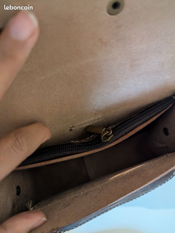 Sac 100% cuir fait main maroquinerie (image 4)