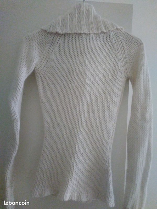 Pull blanc Naf Naf (image 2)