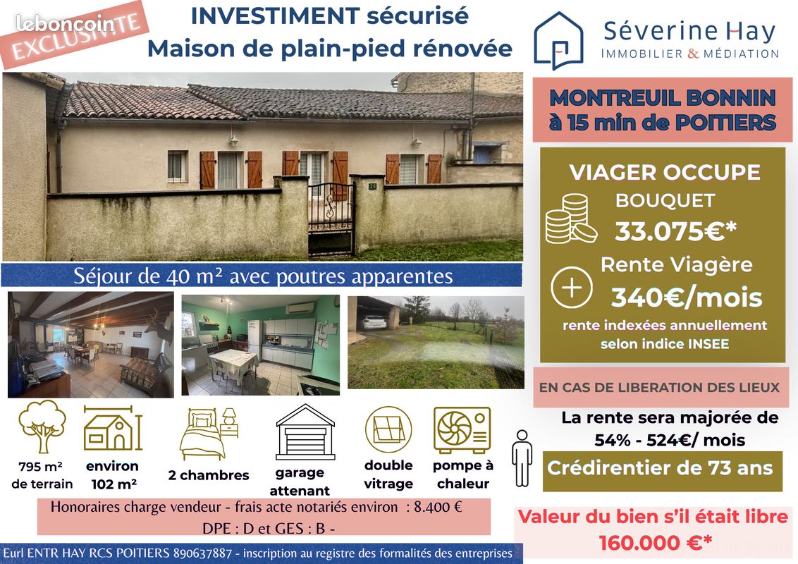 Maison 5 pièces 102 m² · à Boivre-la-Vallée · 102 m² · 33 075 €