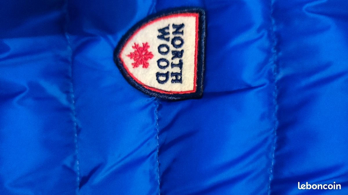 Vend doudoune Northwood bleu sans manches (image 1)