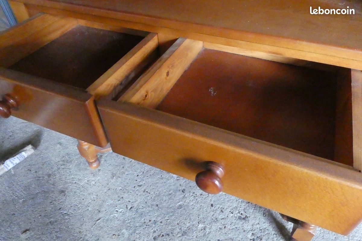 Coiffeuse style Louis Philippe en merisier (image 2)