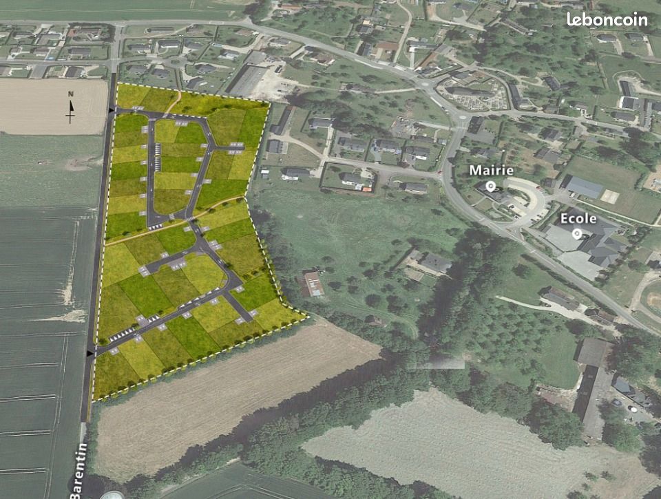 Terrain 1 024 m² Emanville · à Émanville · 83 700 €