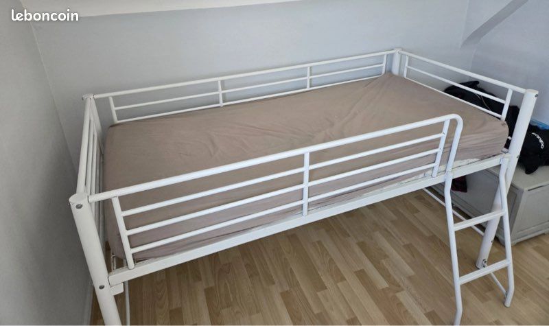 Lit blanc 1 place (image 1)