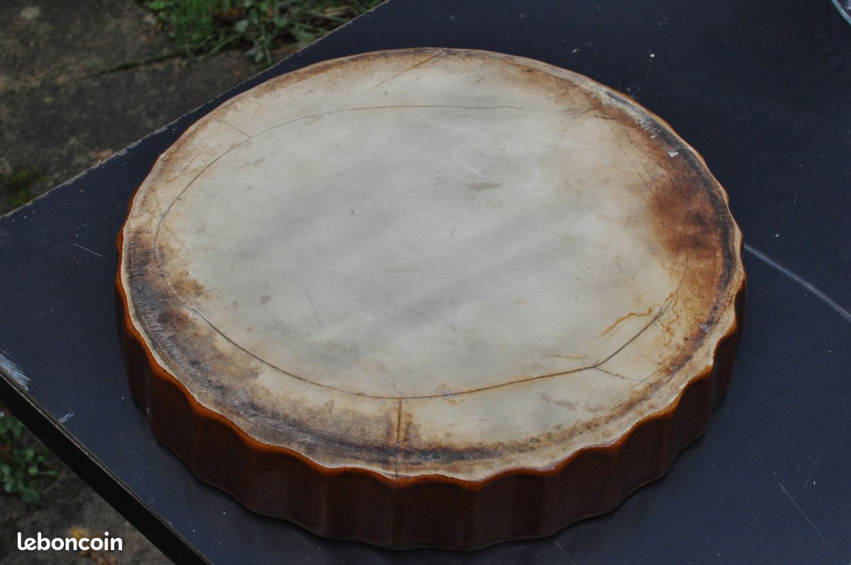 Plat à tarte en céramique vintage (image 4)