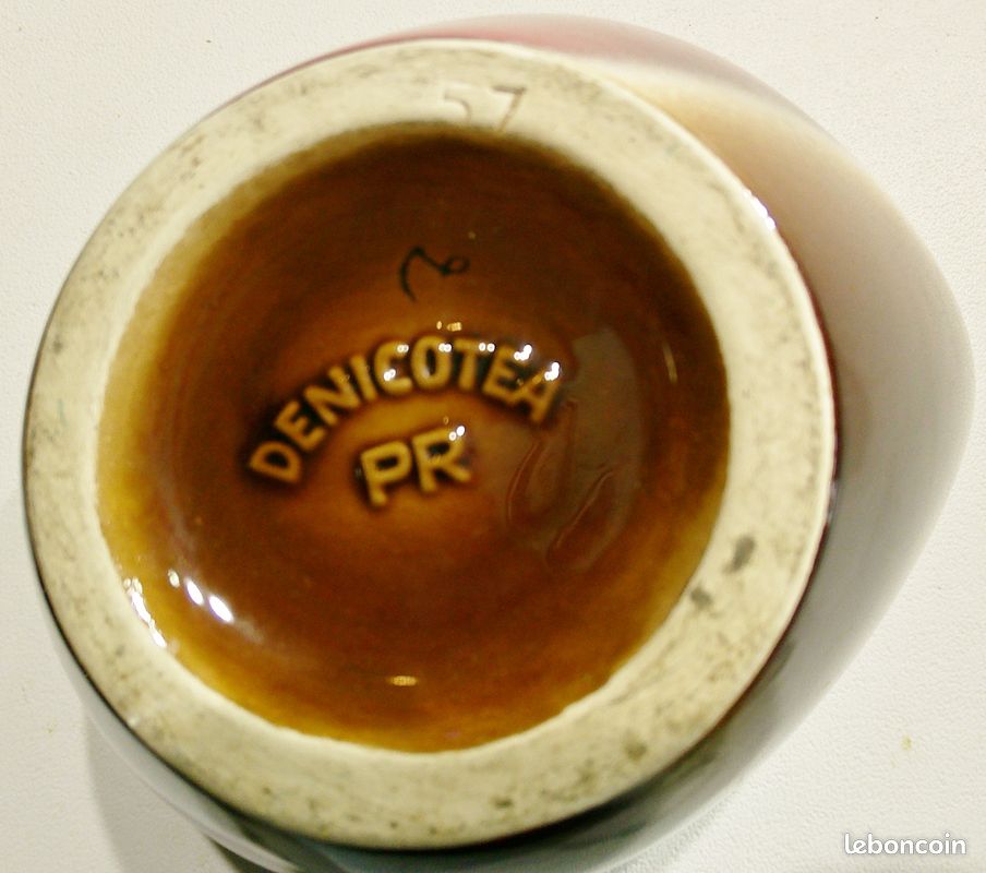 Pot á tabac porte pipe en céramique 1960 vintage (image 6)
