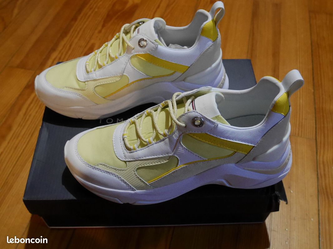 Tommy Hilfiger Sneakers blanc/jaune (image 7)