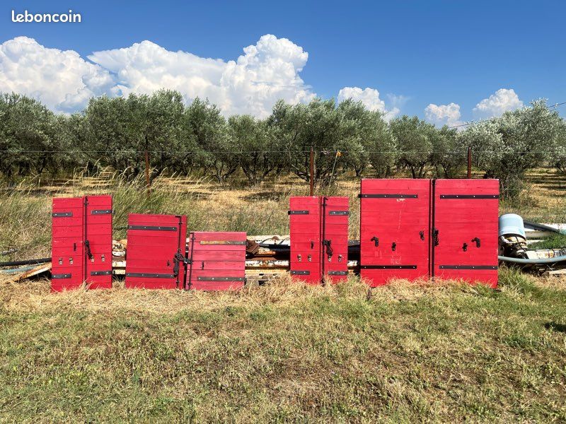 Lot de 5 paires de volets provençaux bois + 2 volets seuls (image 1)