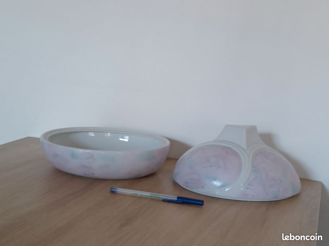 Bonbonnière porcelaine couleur pastel (image 3)