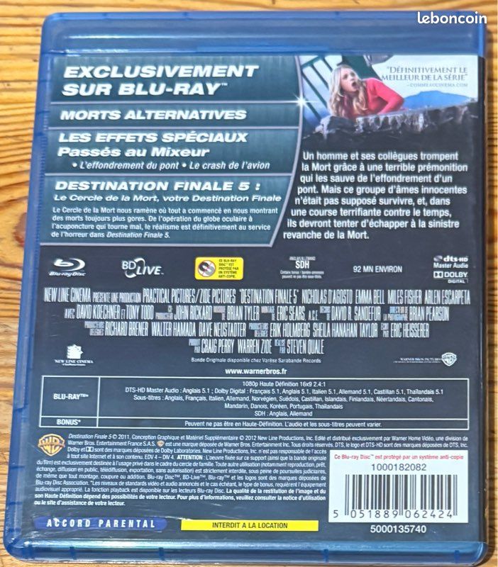 Blu-ray, destination finale 5 (image 2)