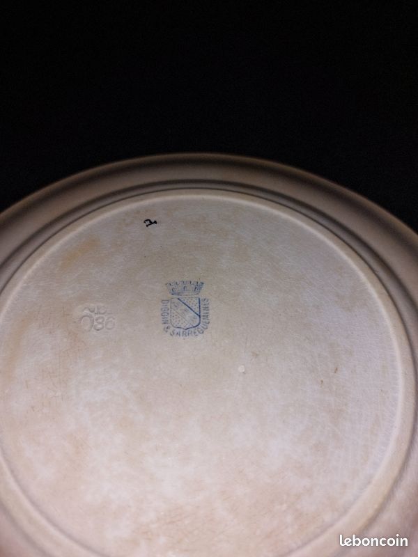 Assiettes sarguemines digoin (image 4)
