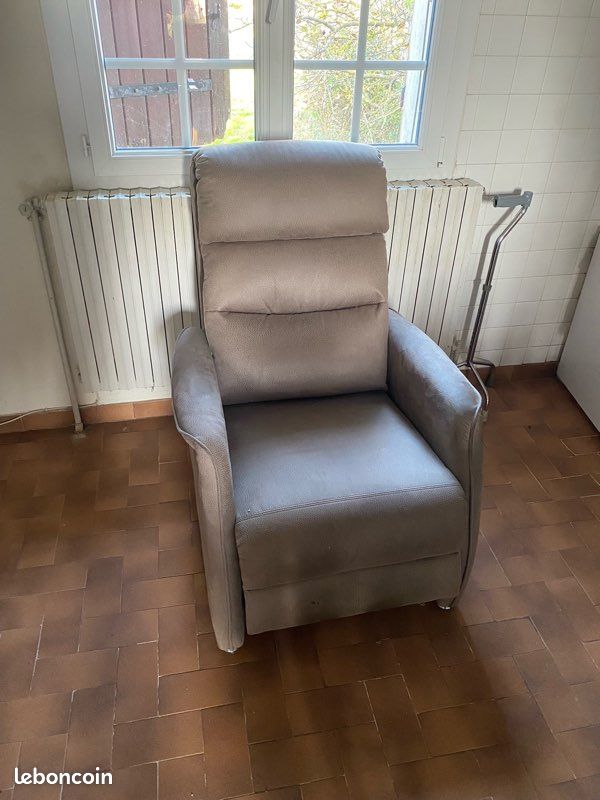 Fauteuil avec repose pied (image 1)