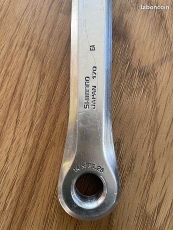 Pédalier Shimano 600 Arabesque Vintage - 52/42 Dents, Aluminium Argenté, Japon 1970s