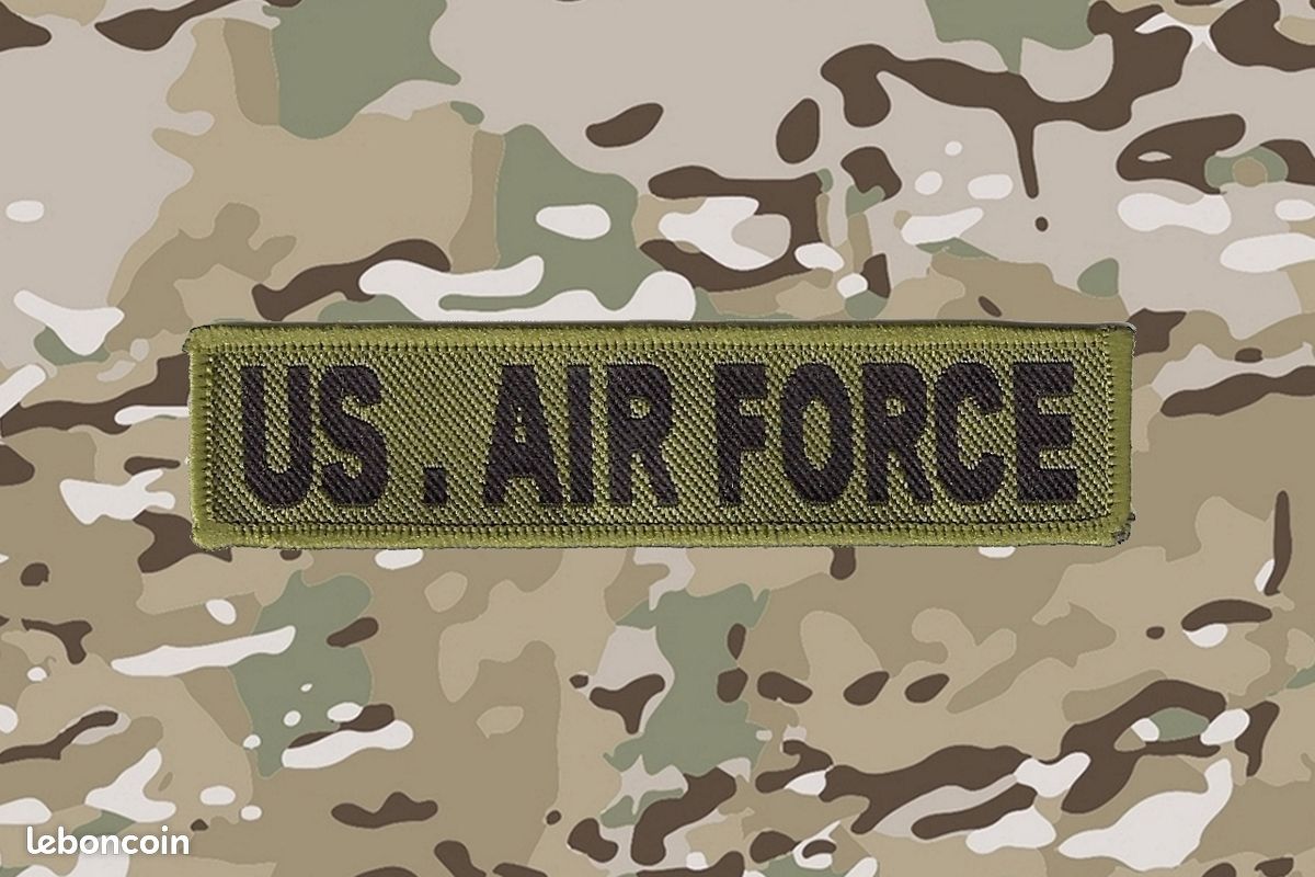 Ecusson militaire américain US AIR FORCE kaki USA 10.5 cm camouflage army Etats-Unis aviation armée américaine patch (image 1)