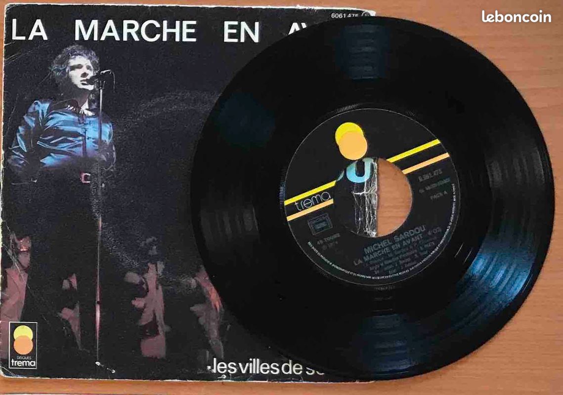 ♥🎼 45t 🇫🇷 Michel Sardou (La marche en avant ) ✹ 1974 eo (image 2)