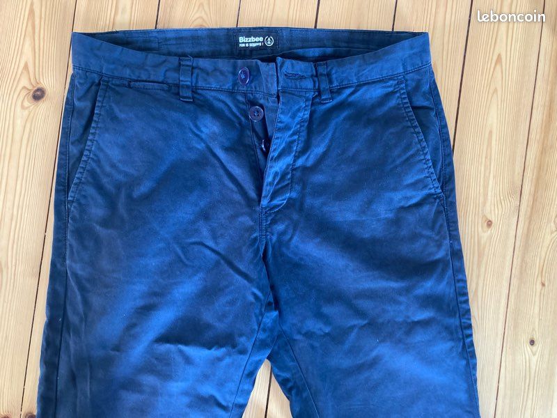 Pantalon bleu marine Bizzbee (image 3)