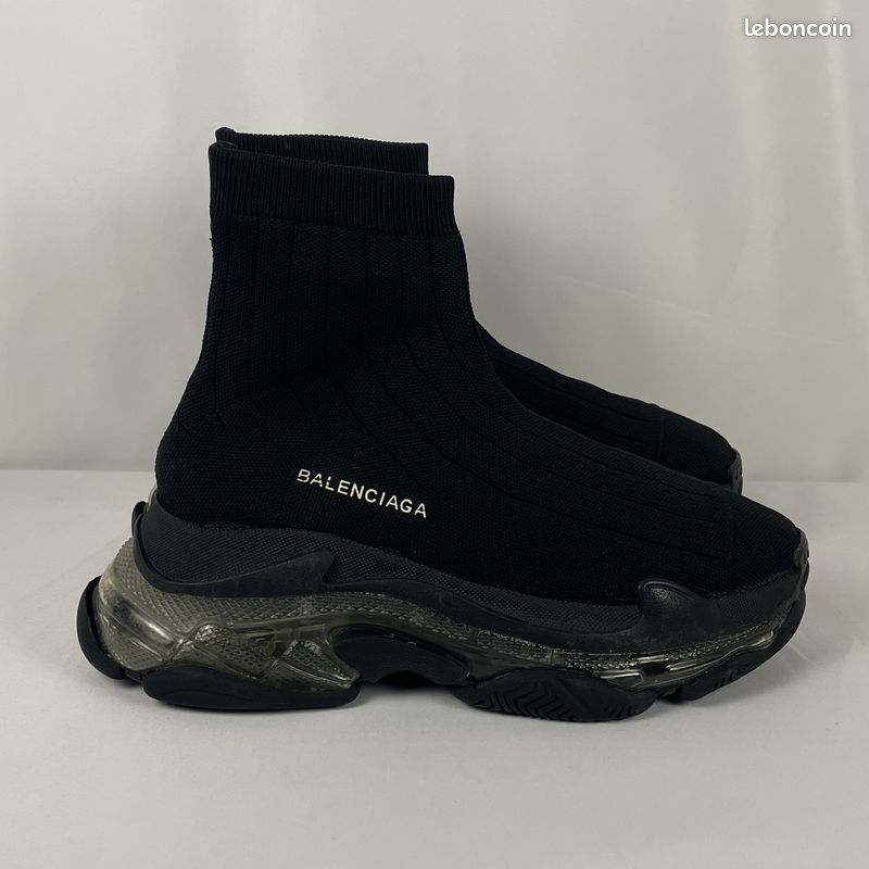Chaussure Balenciaga Noir Semelle Noir Baskets Track Clear Sole
