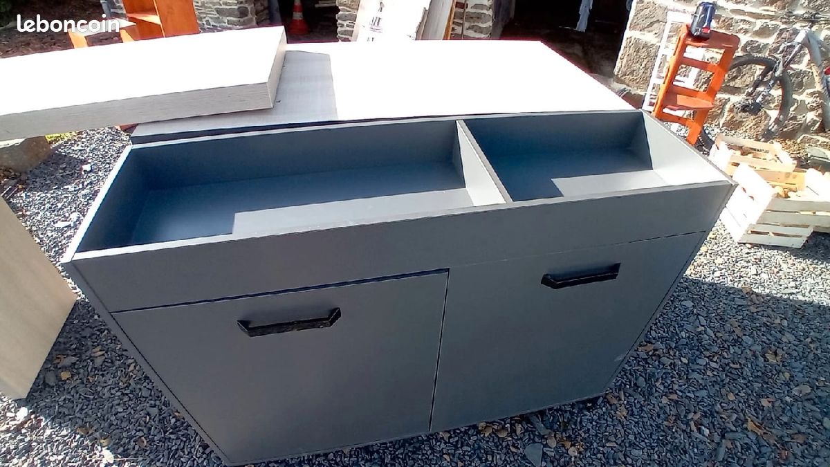 Meuble cuisine avec table mange-debout (image 3)