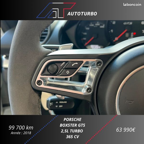 Porsche 718 BOXSTER (982) 2.5 365CH GTS PDK EURO6 (image 14)