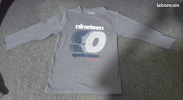 T-shirt gris imprimé - Fille - PRIMARK - Taille 10/11 ans