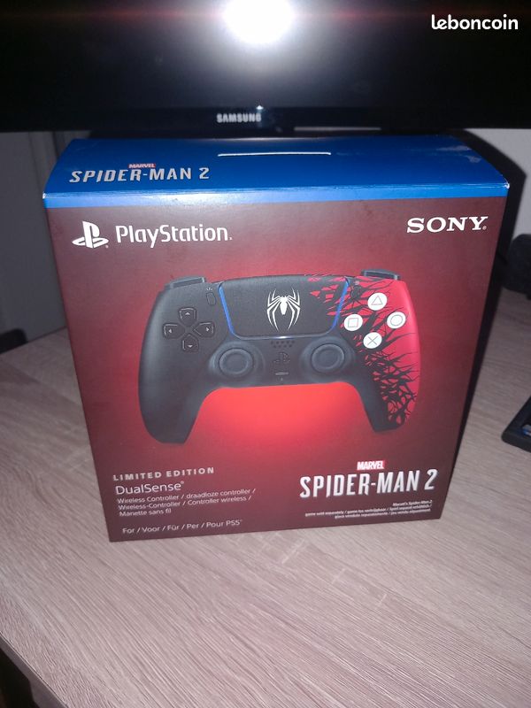Manette PS5 DualSense édition Marvel's Spider-Man 2 - Limitée, Sans Fil, Neuve Sous Blister