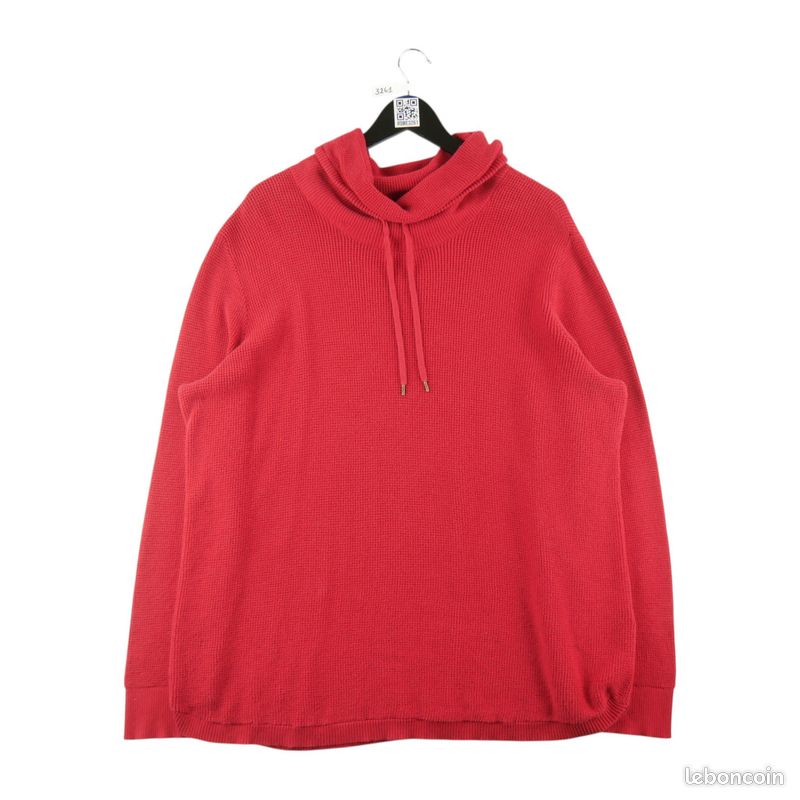 Pull en jersey de mélange lyocell, avec logo floqué all over | Emporio