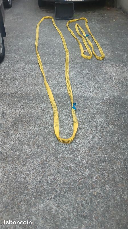 Paire de Sangles de levage ou de traction. 3 tonnes (image 2)
