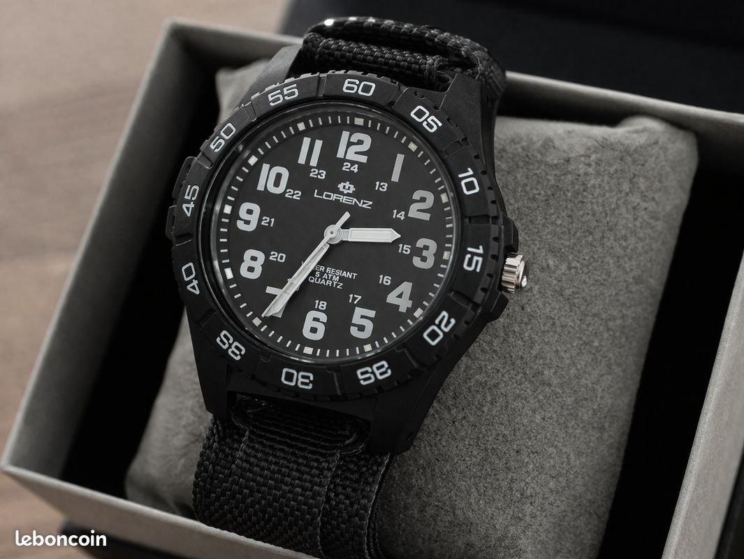 Montre Homme LORENZ Neuve + Certificat ✔️ Élégante & Sport – Idéale Cadeau 🎁 Qualité Premium (image 1)