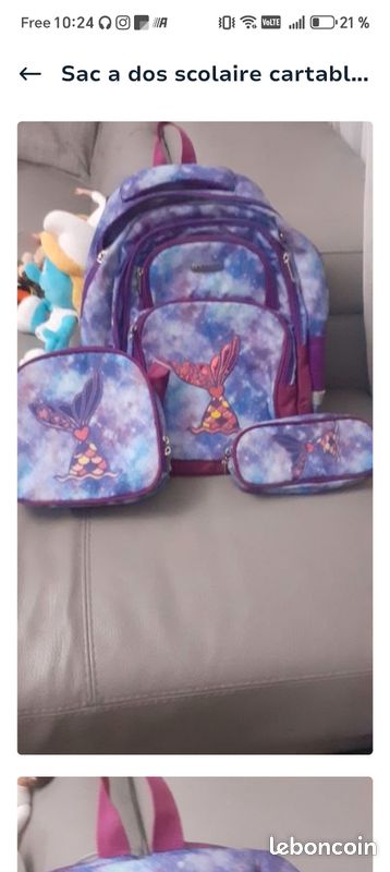 Sac à dos scolaire cartable (image 3)