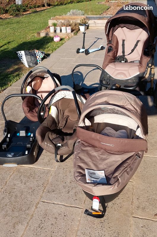 Poussette high trek + 2 cosy + 2 bases +nacelle high trek bébé confort très bon
état
nacelle high trek bébé confort très bon
état (image 1)