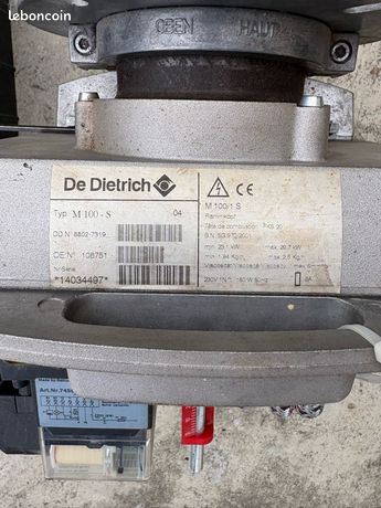 Brûleur Fioul De Dietrich M 100 S / M 106 CS (ref. 9758-2055) - Occasion Bon état - Puissance 36.3 à 43.3 KW