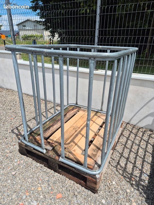 Cadre métallique récupérateur d'eau cuve 1000l (image 1)