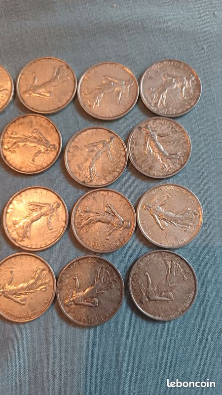 20 pièces de 5 francs semeuse en argent (image 2)